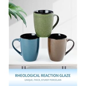 Ceramic Mugs 12oz,Set of 6,Large Ceramic Coffee Mugs for Men, Women, Dad, Mom, Ceramic coffee cups,Modern Coffee Mugs With Handle For Tea,Latte,Cappuccino,Cocoa. (6 Pack) Ceramic Mugs 12ozSet of 6Large Ceramic Coffee Mugs for Men Women Dad Mom Ceramic coffee cupsModern Coffee Mugs With Handle For TeaLatteCappuccinoCocoa 6 Pack