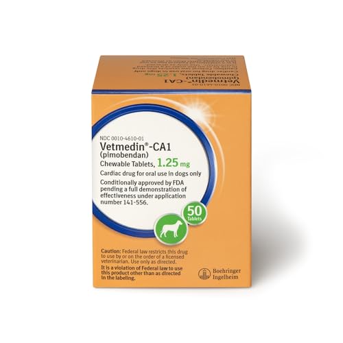 VETMEDIN-CA1 (pimobendan) Chewable Tablets for Dogs 1.25 mg 50ct