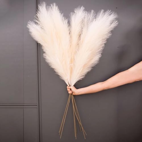 Pampas Grass artificial decorativo 120 cm Azul oscuro miniatura 3