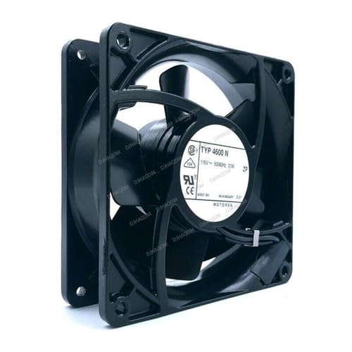 DJHAQDM per TYP 4600N 115V 20W 12038 12cm 106cfm 3100rpm Ventola Raffreddamento Ventilatore