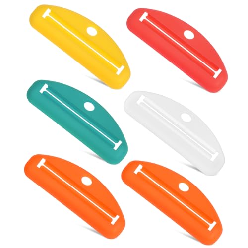 TOVINANNA 6pcs Toothpaste Tube Squeezer Toothpaste Extruder for Easy Dispensing Multipurpose Manual Tool for Various Tube Durable for Long Lasting Use