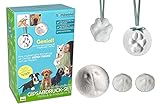 bambelina® Gipsabdruck Set Hundepfote und Hundenase. Verewigen Sie die Pfote + Schnauze vom Hund in 3D. Die Abformung (Gießform) ist wiederverwendbar. Pfotengröße XS bis M