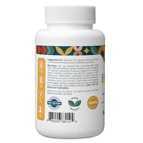 Pattern Wellness Berberine Supplement with Organic Ceylon Cinnamon – Supports Metabolic Balance & Circulatory Wellness – Non-GMO, Vegan – 60 Capsules