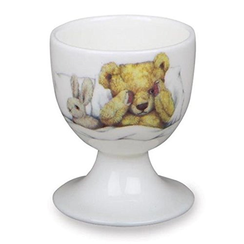 Roy Kirkham Teddy Time Traditional Ceramic Gift Boxed Egg Cup in White