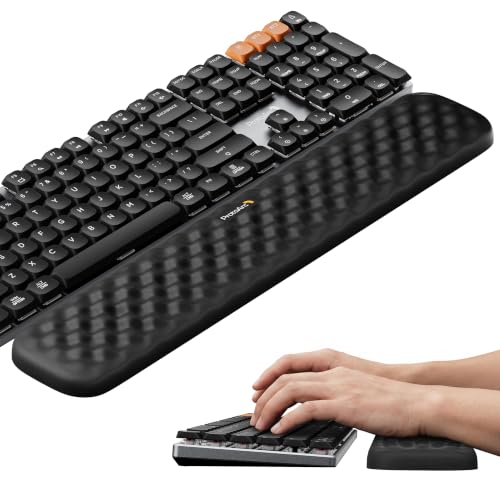 ProtoArc US ProtoArc KP50 Ergonomic Wrist Rest for Keyboard with PU Leather, Black