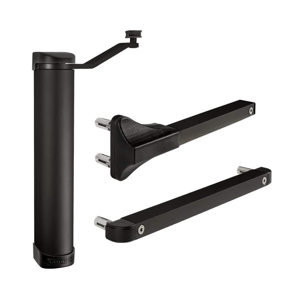 ATTAS Cierrapuertas LION 180° Negro Metal