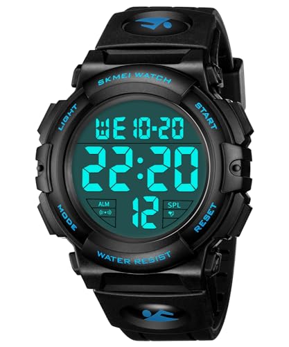 CIVO Men's Sports Military Waterproof Digital Watch Stopwatch Alarm LED Light Wrist Watches Men Digital Fashion Large Dial