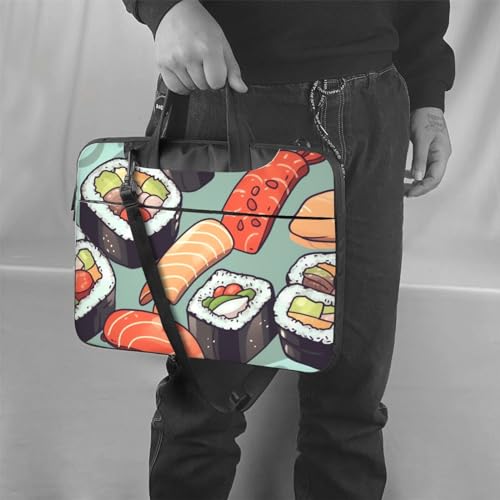 Bolso bandolera para laptop KHiry 14 pulgadas negro miniatura 6