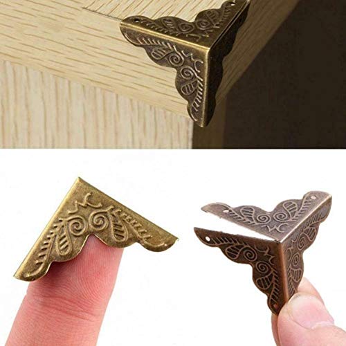 Protectores de esquinas contra golpes JFDBGU, fundas de hierro clásicas para cajas de joyería 7