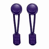 uxcell 2pcs Elastic Shoe Laces, No Tie Shoelaces for Adults, Shoe Laces Buckle Lock for Sneakers Tennis Shoes, Purple
