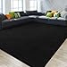Gifeas Large Ultra Soft Modern Area Rugs for Living Room Bedroom, 6x9 Feet Black Thickened Memory Foam Indoor Solid Minimalist Carpets, Non-Slip Comfy Rug for Boys Girls Nursery Room Home Decor