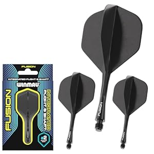 Winmau Fusion Schwarz Dartflights – 1 Set