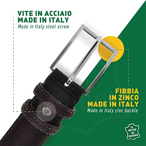 Handmade suede belt for men Made in Italy3