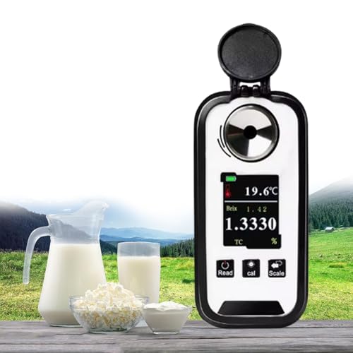 Medidor De Concentración De Calostro Para Vacas Lecheras, Medidor De Contenido Proteico, Medición Rápida De 3 Segundos, Con Compensación De Temperatura, Refractómetro Portátil De Alta Precisión