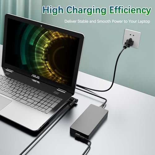 Image of 280W ADP-280EB B AC Charger Compatible with Asus Rog Flow X16 Rog Strix G15 G16 G17,14A /20V AC Adapter Rog Strix G18 Rog Strix Scar 15 17 SE ROG Zephyrus M16 Tuf Gaming A16 (6.0 X 3.7mm)