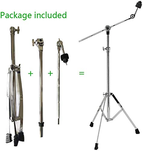 Kadence Double-Braced Cymbal Boom Stand, Medium Weight Boom Stand with Gearless UniLock Cymbal Tilter, Two-Tier Height Adjustment, and Sturdy Double-Braced legs - Image 4 thumbnail