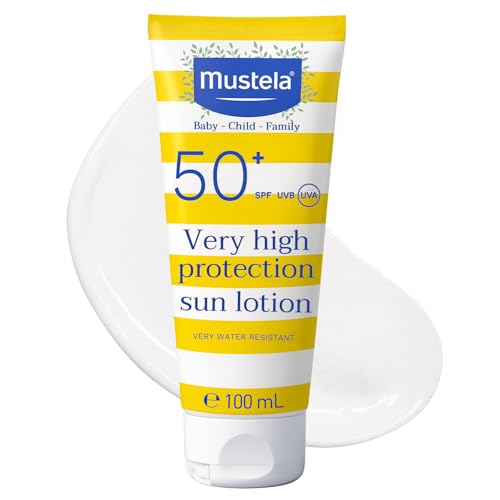 Mustela Baby Sunscreen SPF 50, 100ml | Sunscreen for Kids & Newbo...