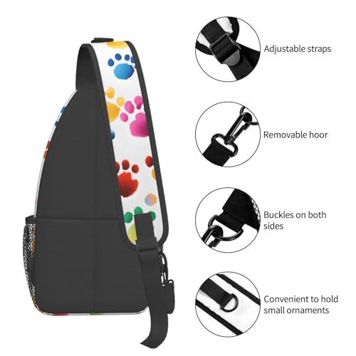 Bolso bandolera deportivo colorido para adultos unisex miniatura 5
