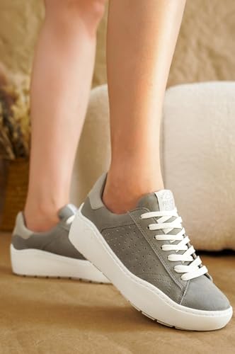 Image of Project Cloud Platform Sneakers for Women - Lightweight Womens Sneakers with Memory Foam Insole - Non Slip Lace-Up Womens Shoes - Perfect Summer Shoes for Women 2026 (Bossy)