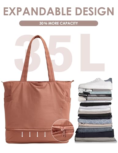 Tote Bag for Women,Puffer Work Bags with Zipper Compartments, Expandable Handbag for Travel Work Sport3