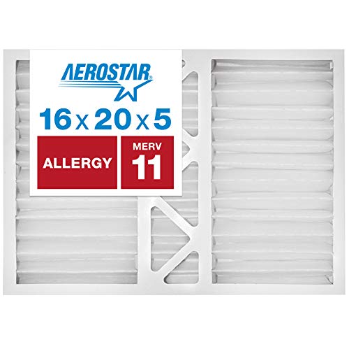 Filtre à air RDP AC et four par Aerostar hw MERV 11 Merv 11 16x20x5 blanc Cover