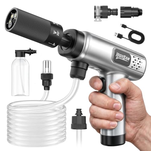 Hidrolimpiadora inalámbrica portátil, Motor 1800W, Máx 80Bar, Carga Tipo-C