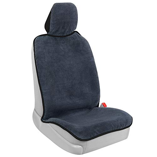 BDK UltraFit Black Trim 1 Piece Car Seat Towel Cover – Waterproof Machine-Washable