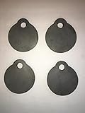 Bullseye Metals AR500 4-Inch Steel Gong Shooting Targets, 3/8-Inch Thick, 4-Count