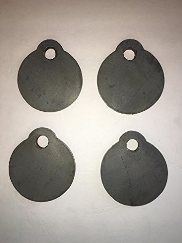 Bullseye Metals AR500 4-Inch Steel Gong Shooting Targets, 3/8-Inch Thick, 4-Count