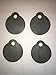Bullseye Metals AR500 4-Inch Steel Gong Shooting Targets, 3/8-Inch Thick, 4-Count