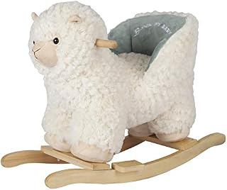 ROCK MY BABY Baby Rocking Horse Alpaca Llama with Chair, Plush Stuffed Animal