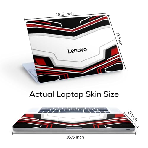 Image of Pattern L11 Top+Wrist Pad Vinyl Laptop Skin /Sticker /Cover for 17 to 17.3 Inches Laptops Laminated-Removable-HD Quality Compatible for Lenovo (16.5x11 Inches)