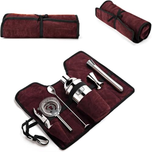Wepikk Stainless Steel Cocktail Shaker Set, 25.4oz Bartender Kit Includes Strainer and Stir Stick...