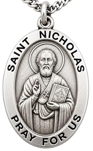 Médaille Saint Nicolas étain pour voyager sereinement avec votre saint patron
