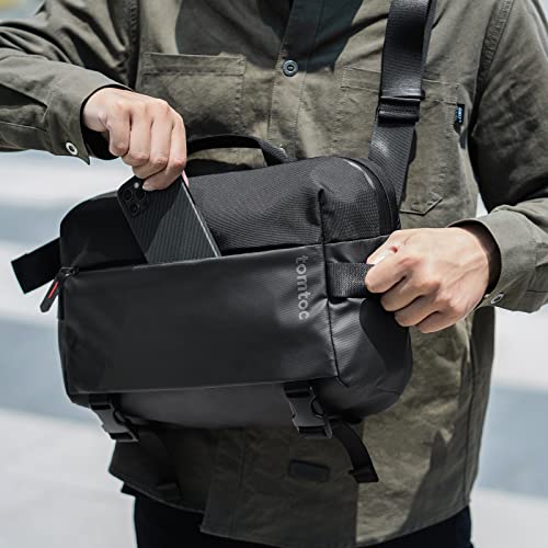 Tomtoc Compact Edc Sling Bag For Macbook Pro 14-Inch M1 Pro/Max, Minimalist Chest Shoulder Backpack Crossbody Bag, Water-Resistant Lightweight Everyday Carry Bag For Business, Travel, Work, Gym, Sport #TOP5