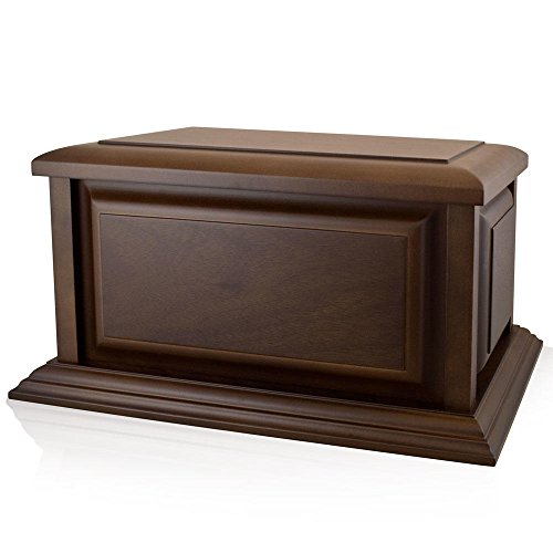 Perfect Memorials Large Traditional Walnut Wood Cremation Urn