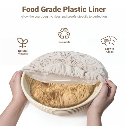 2 Pack Large Reusable Linen Bread Bags - image 3