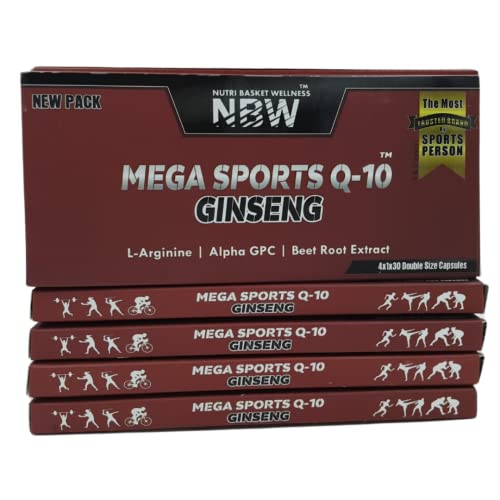 Image of NBW MEGA SPORTS Q-10 Plus GINSENG | Beet Root Extract (60 Capsules)