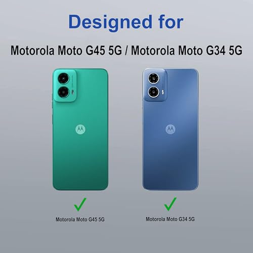 Image of amazon basics Back Case Cover for Motorola Moto G45 5G | Compatible for Motorola Moto G45 5G Back Cover | Case Cover with Camera Protection | (TPU + PC | Translucent Black)