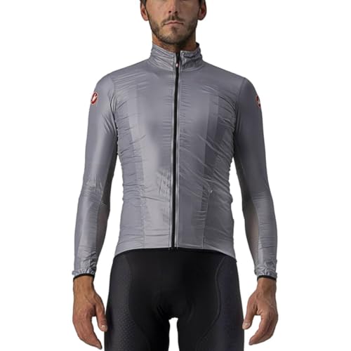 CASTELLI 4520058-870 ARIA SHELL JACKET Uomo Giacca silver gray/dark gray XL