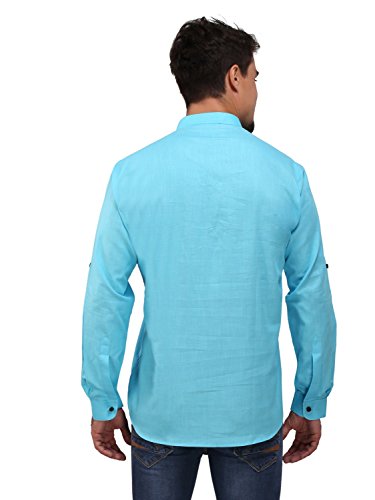 Image of Rajubhai Hargovindas Men's Linen Straight Short Kurta
