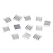 JAGTRADE Heat Sink 12 Pcs Silver Aluminum Radiator Heatsink Heat Sink Cooling 14x14x6mm
