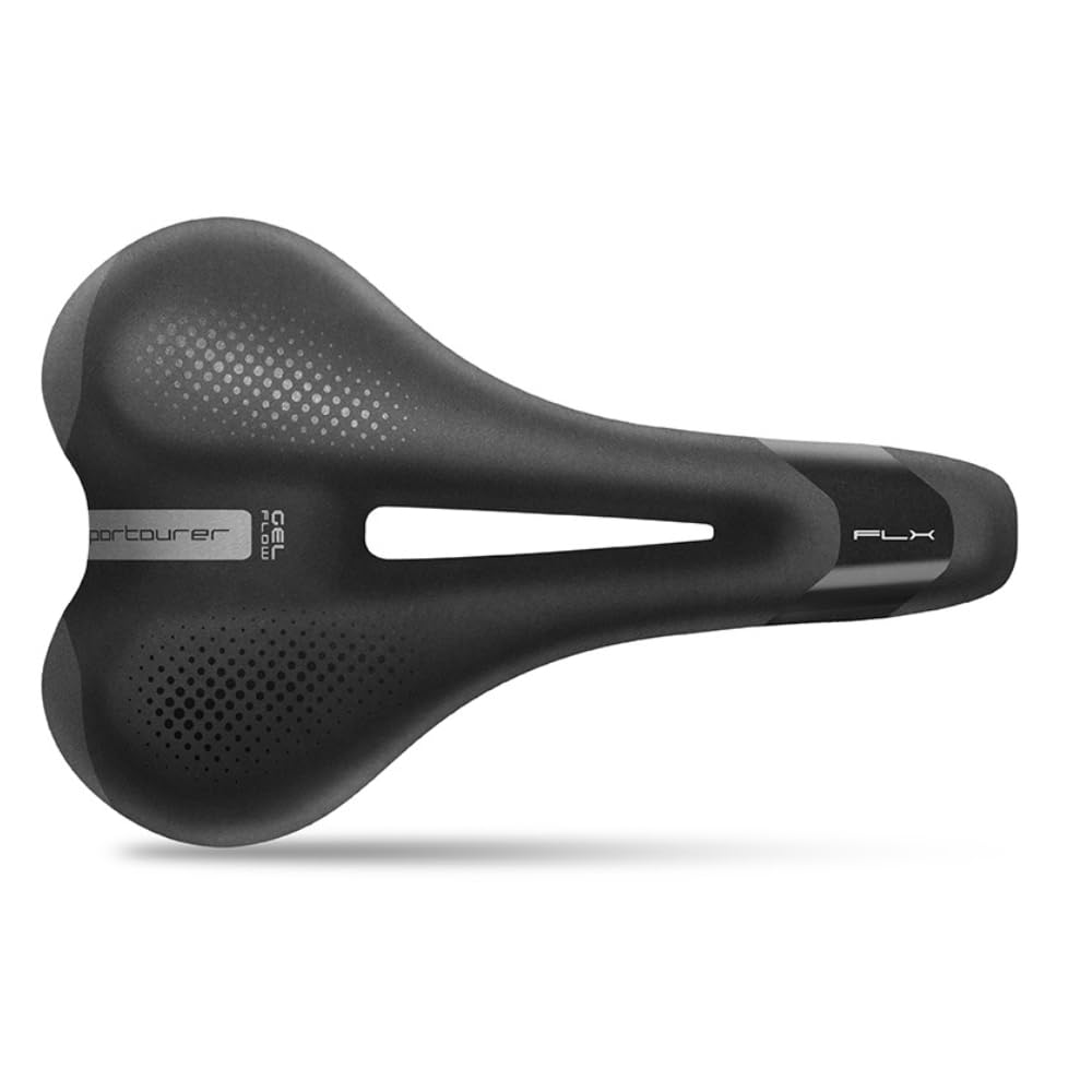 Selle Italia UNKNOWN Sportourer Damen FLX Lady Gel Flow Hi-Viz Fahrradsattel, schwarz, One Size UNKNOWN Sportourer Damen FLX Lady Gel Flow Hi-Viz Fahrradsattel, schwarz, One Size