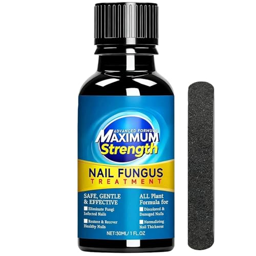 LINKKNOB Fungal Nail Treatment Extra Strong Nail Renewal Solution for Fingernails & Toenails Repair Thickened Damaged Nails Improve Appearance 20ml