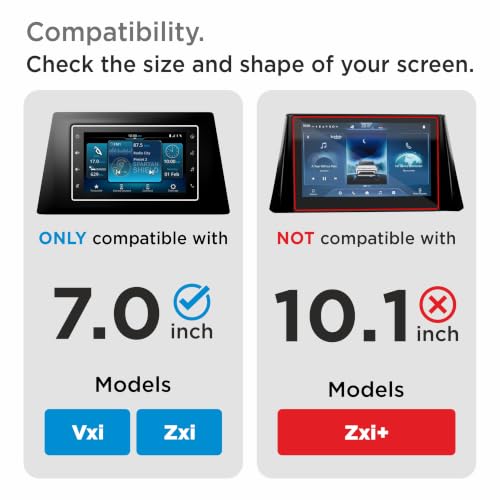Image of Spartan Shield [2 Pack] Screen Protector for MARUTI SUZUKI BREZZA 2026 Facelift || 7-inch Infotainment System Touchscreen Display Guard || Anti Scratch | HD Clarity | Water Resistant || MarutiSuzuki Breeza VXI & ZXI Model Digital Touch Screen Accessory 2026+ [Not Tempered Glass]