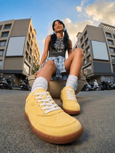 Image of Bacca Bucci Zest Women's Low-Top Walking Sneakers with Suede-Look Upper, Lace-Up Closure, Padded Collar, Perforated Toe Detail, Gum Grip Outsole, Casual Streetwear Shoes