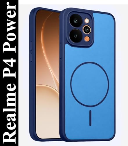 Image of AeoFit Ultra Slim-Fit Back Cover for Realme P4 Power 5G |Hard PC Case Cover| Ultra-Thin & Light Weight Case Cover for Realme P4 Power 5G (Blue)