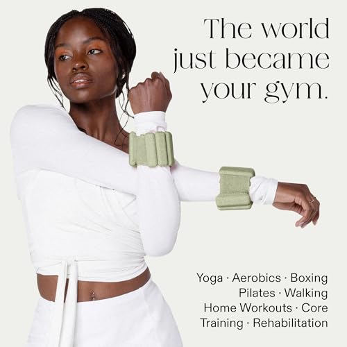 Image of Bala Bangles Wrist & Ankle Weights for Women & Men - Adjustable Weighted Bands - Soft Silicone Arm & Leg Weights for Pilates, Yoga, Walking, Barre, Home Workout & Strength Training Exercise