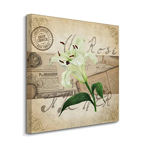 Poster vintage bouquet de fleurs Yelolyio, le cadeau de nouvelle maison idéal