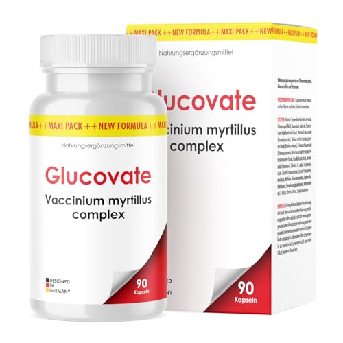 Glucovate Cápsulas | Reducción del azúcar en sangre | Para hombres y mujeres | Maxipack 90 cápsulas | 1x